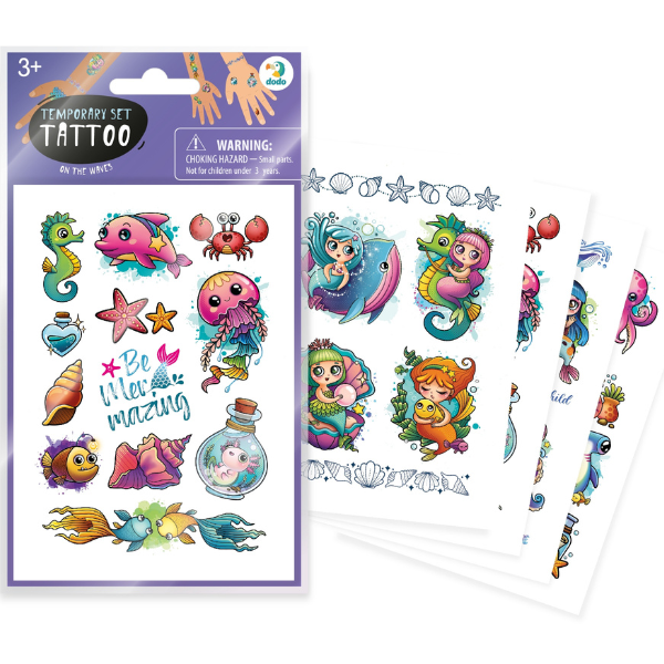 Set de tatuaje temporare pentru copii "Pe valuri", 40 buc.