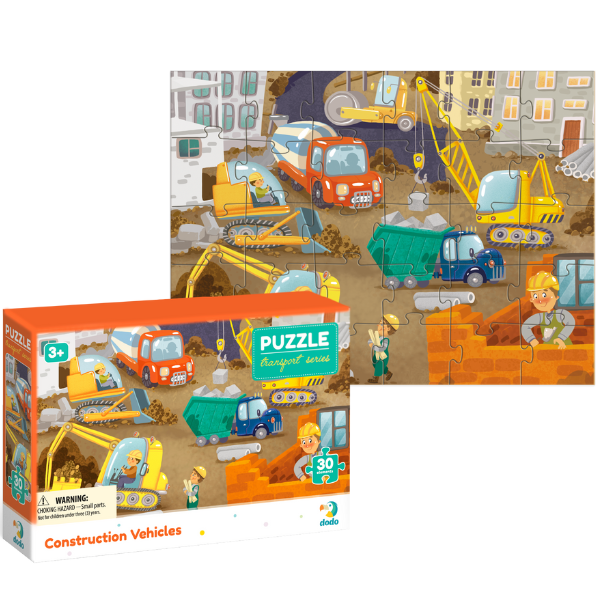 Puzzle "La șantier de construcții", 30 elem.