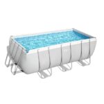 Bestway Бассейн Power Steel 412x201x122cm, 8124Л, метал каркас (песч.фил.-нас. 3028л/ч)