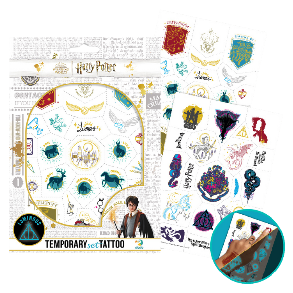 Набор детских временных татуировок "Harry Potter: Символы", 45 шт.