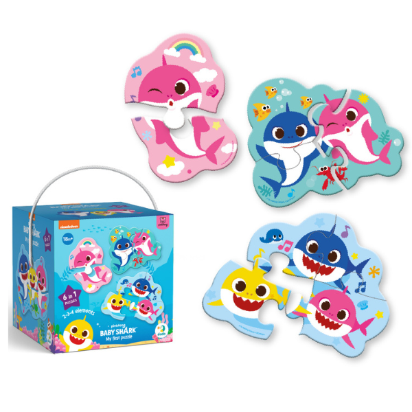 Puzzle pentru cei mici, 18 piese, seria Baby Shark