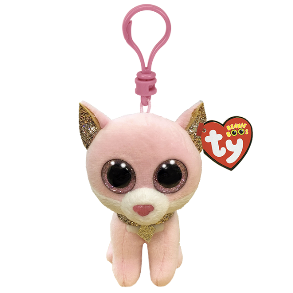 Брелочек - Кошечка Фиона 12 см (Beanie boos clip)