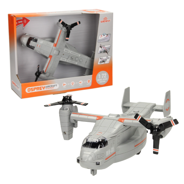 1:72 Avion cu inerție «Osprey aircraft» (lumină / sunet)