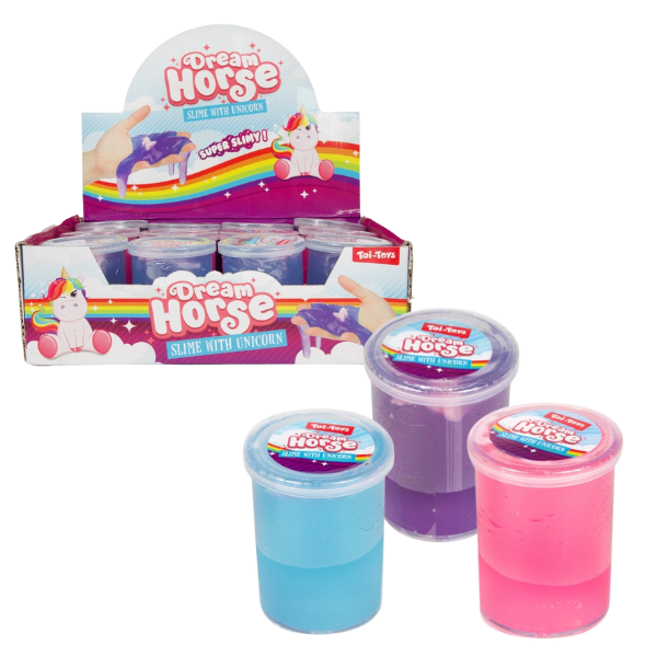 Slime cu figurină unicorn, în as.