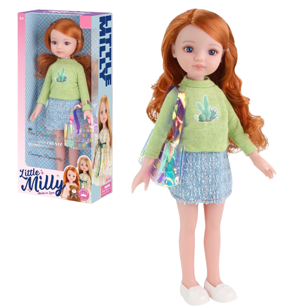 Păpușa "Mica Milly" cu gentuță, 35 cm
