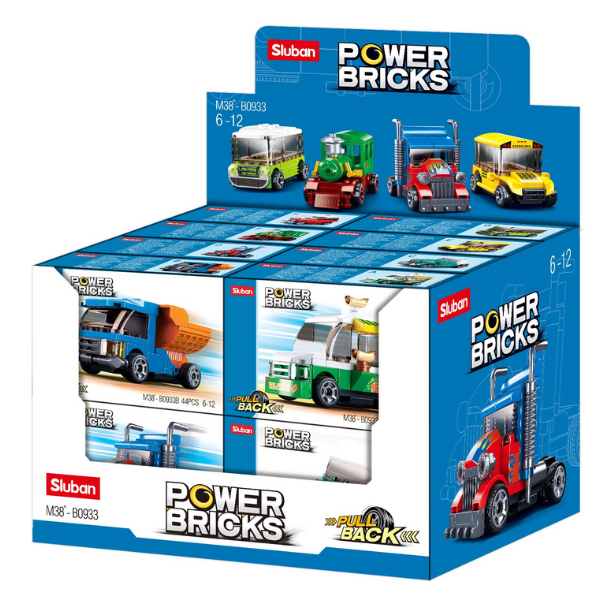 Set de construcție ”Transport urban”, cu inerție 8 modele, de la 41 pînă la 57 elem.