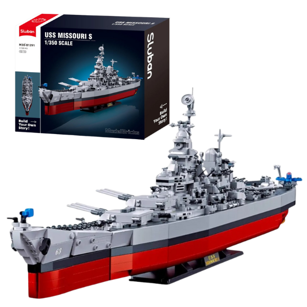 Конструктор "Военный корабль", масштаб 1:350, 1739 элем.