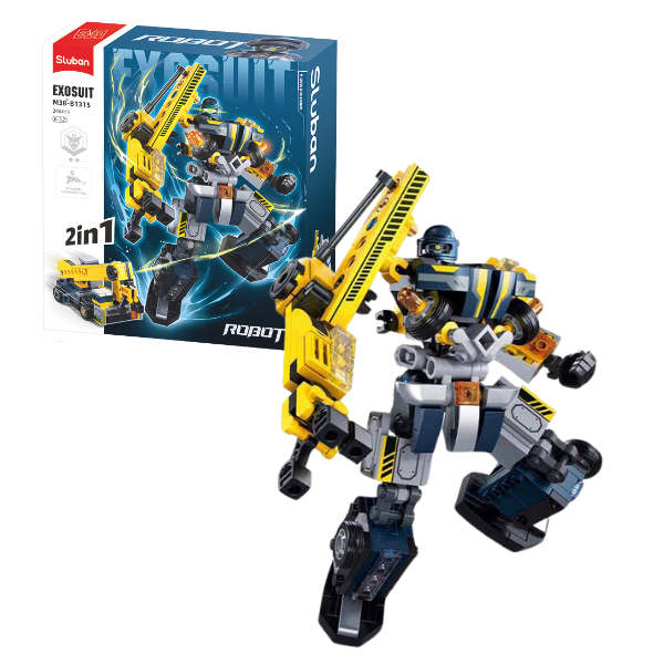 Set de construcție "Robot-macara 2 în 1", 246 elem.