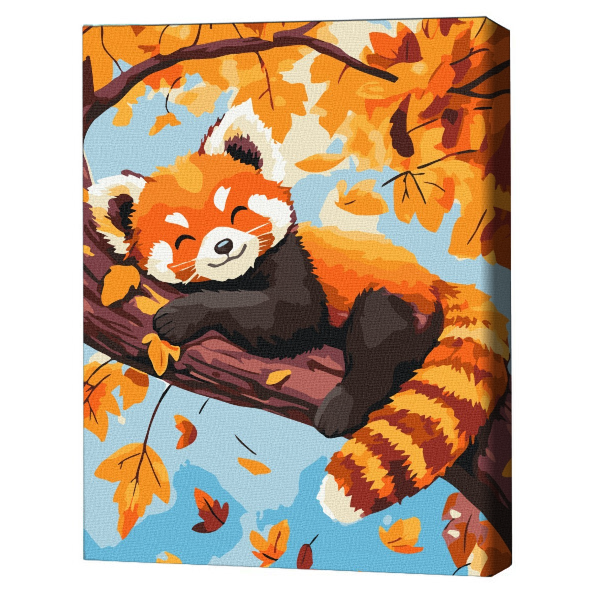 Pictură pe numere 30*40 сm (fără cutie) – Panda roșu
