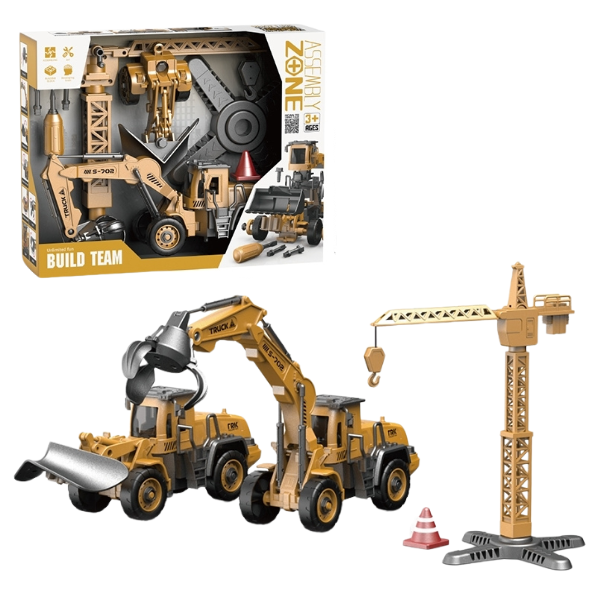 Set de joacă „Excavator” cu echipamente detașabile