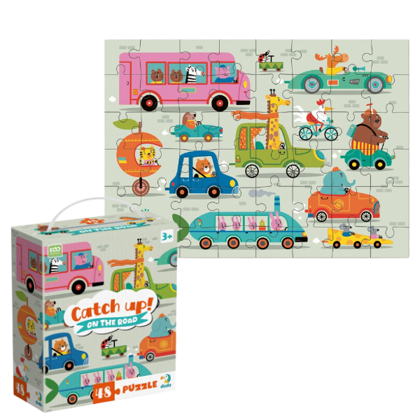 Puzzle "Prinde-mă! Pe drum", 48 elem.