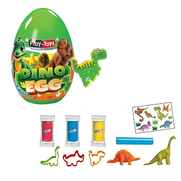 Set de modelare în ou "Dinozauri"