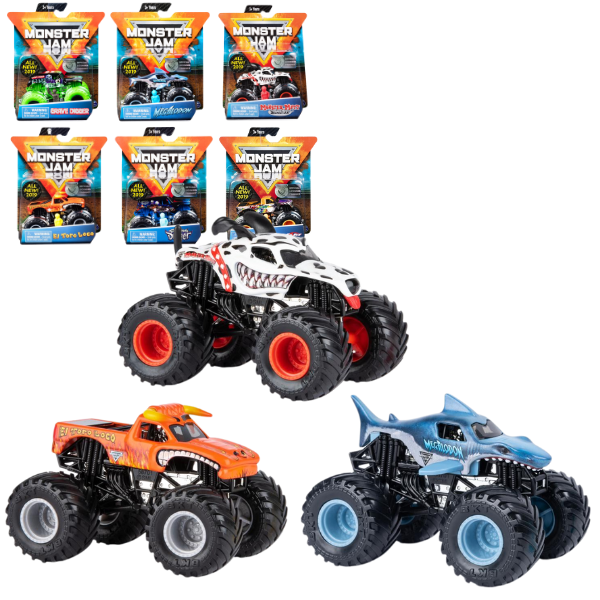 Mașinuță monster truck "Monster Jam" 1:64, în as.