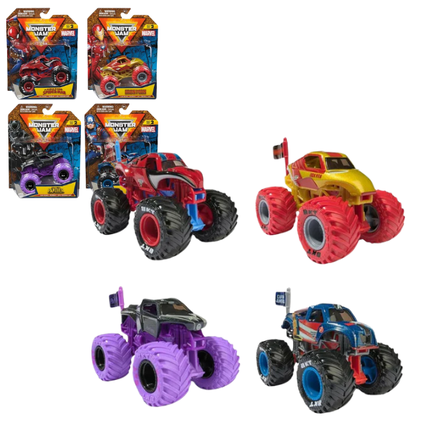 Монстр-трак Marvel "Monster Jam" 1:64, в асс.
