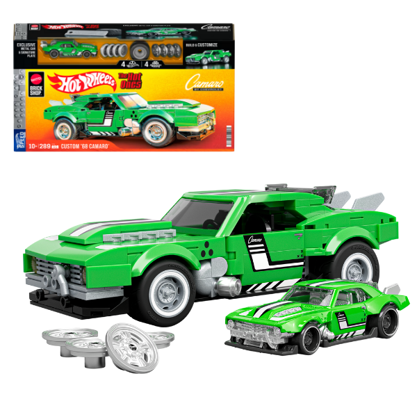 Set de construcție Hot Wheels – Custom '68 Camaro, scara 1:32